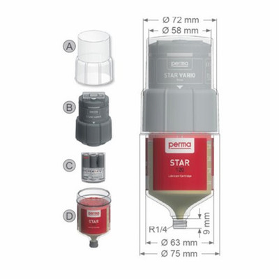 perma STAR VARIO电池驱动润滑系统